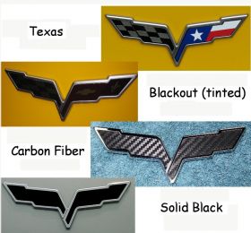 C6 Texas and Blackout Emblem Overlay